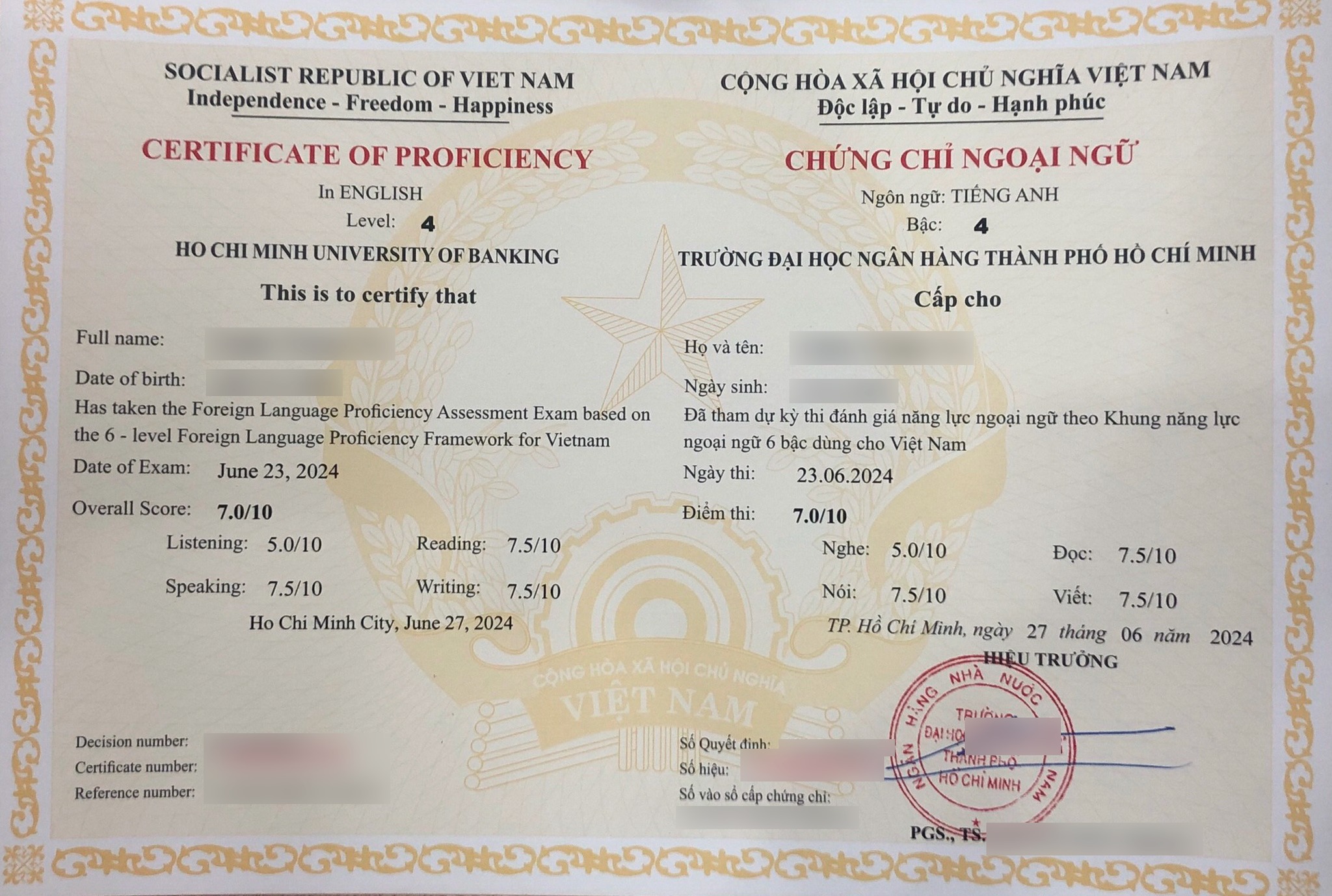 chung chi tieng anh bac 4 2 1