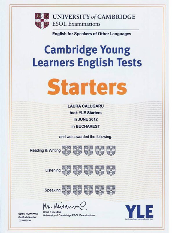 cac cap do tieng anh cambridge 8