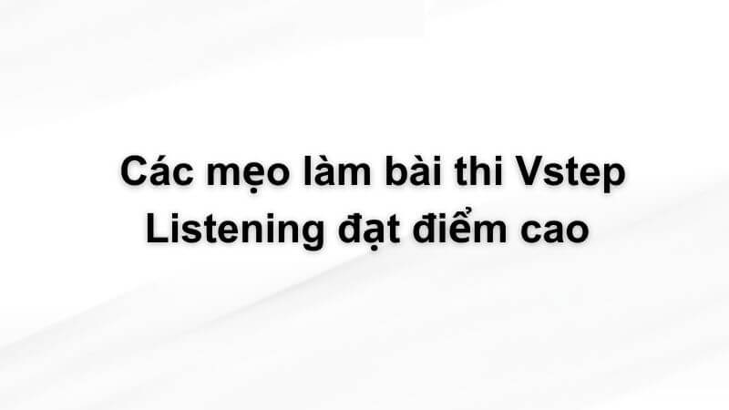 vstep listening 8