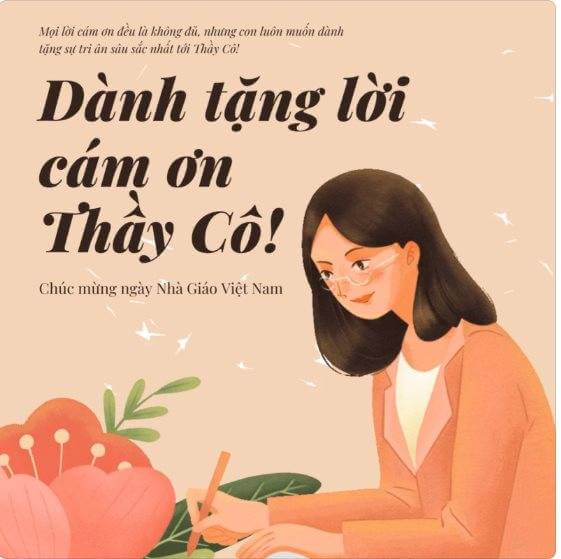 làm thiệp 20/11 sáng tạo đơn giản