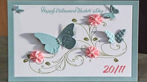 hướng dẫn làm thiệp 20/11