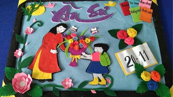 giấy a4 làm thiệp 20 11 sáng tạo