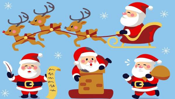 túi đựng quà của ông già noel tiếng anh