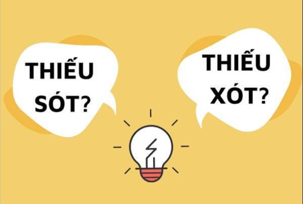 thiếu sót hay thiếu xót