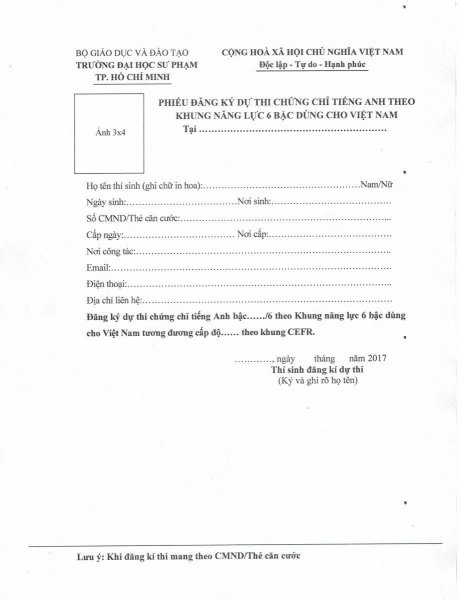 chứng chỉ tiếng anh b1