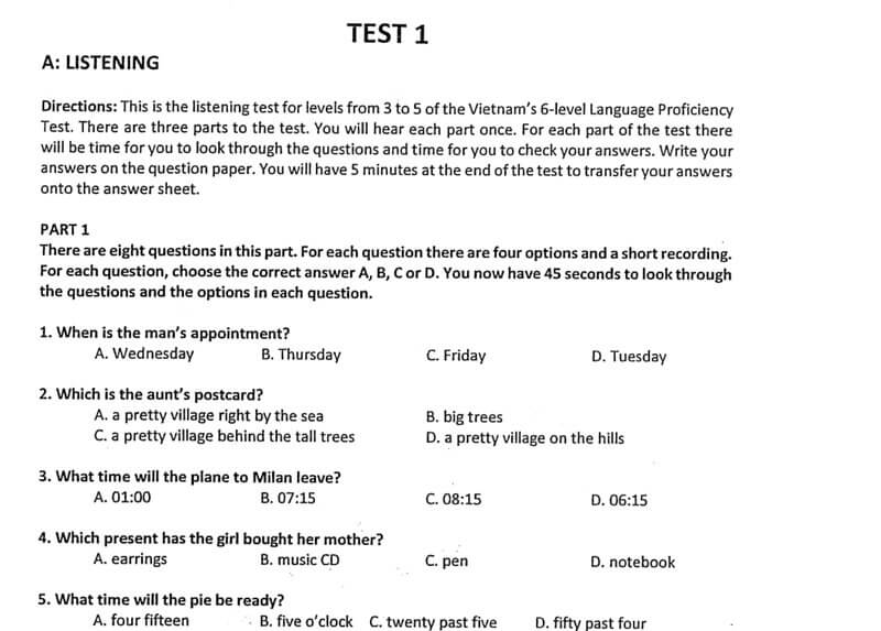 7 vstep tests 3