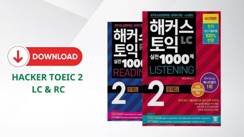 Tải sách Hacker TOEIC 2 đầy đủ đáp án