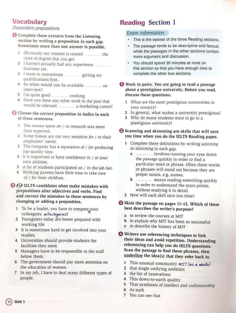 Nội dung unit trong sách Complete Ielts bands 6.5 - 7.5