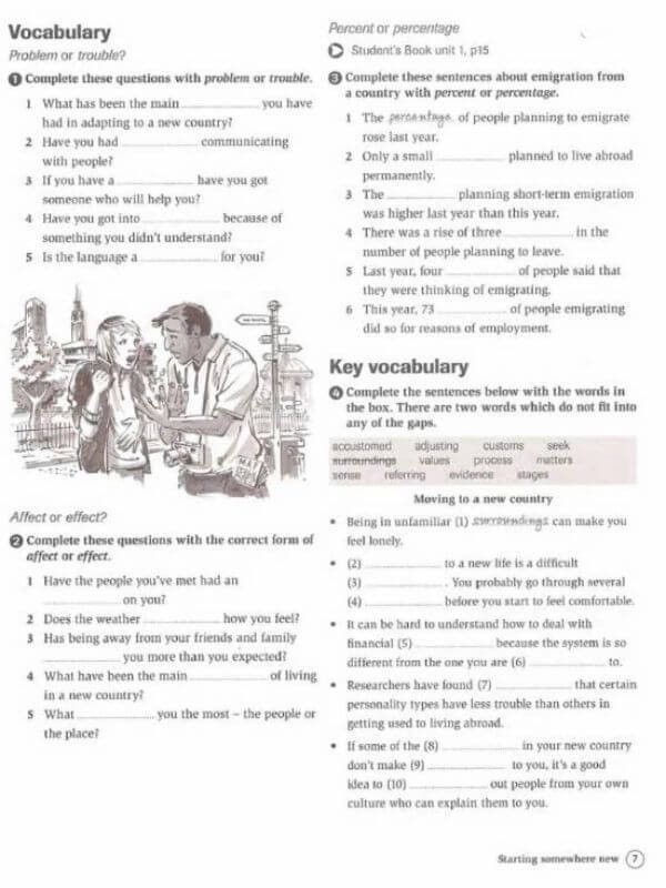 Workbook hỗ trợ luyện thêm ngữ pháp, từ vựng