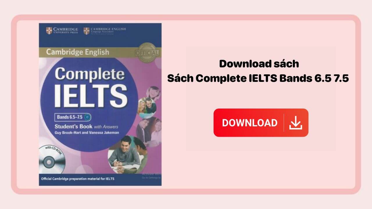 Download sách Complete IELTS Bands 6.5 bản đẹp miễn phí