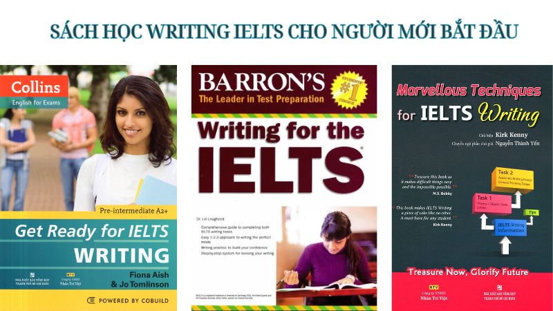Nhiều cuốn sách hỗ trợ tăng kỹ năng writing Ielts cho người mới bắt đầu