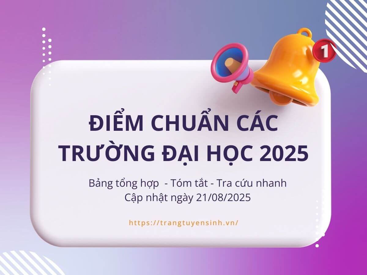 Điểm chuẩn các trường đại học 2025